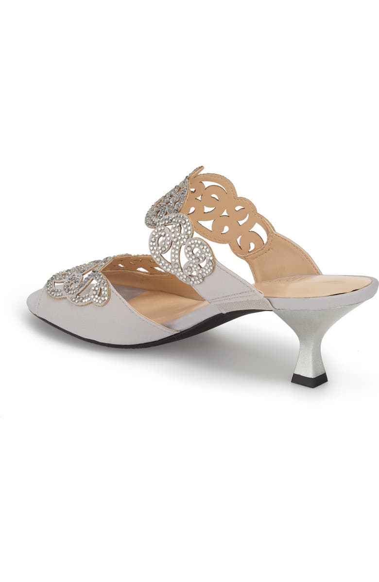 J. Reneé 'Francie' Evening Sandal, Alternate, color, Silver