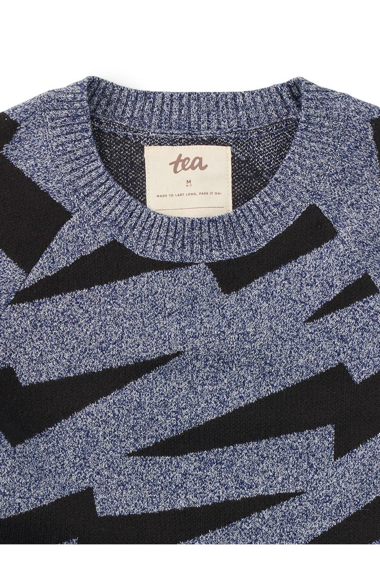 Tea Collection Lightning Stripe Sweater, Alternate, color, Lightning Stripes