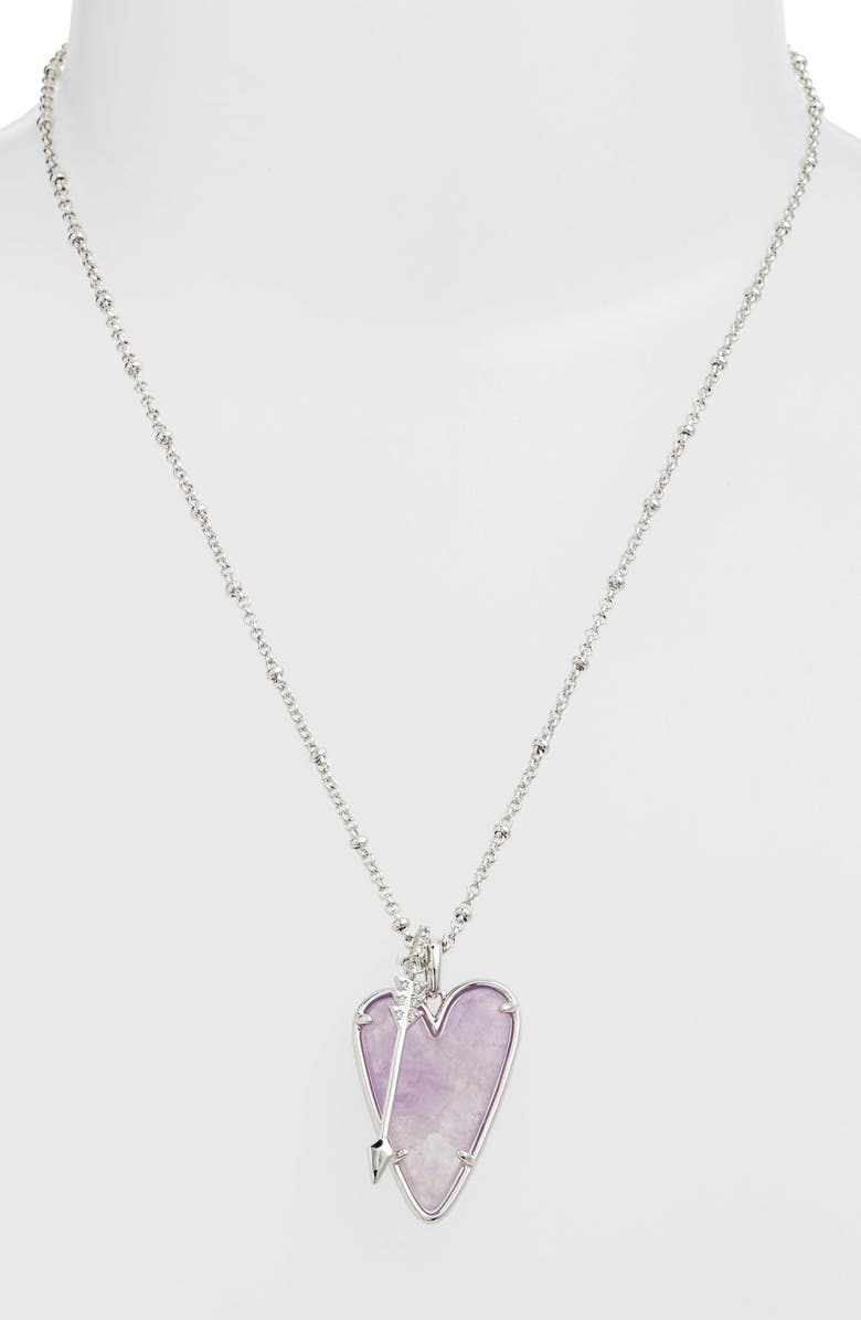 Kendra Scott Ansley Heart Pendant Necklace, Main, color,