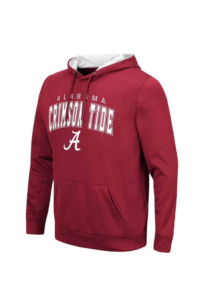 Men's Colosseum Crimson Alabama Crimson Tide Resistance Pullover Hoodie, Alternate, color, Crimson