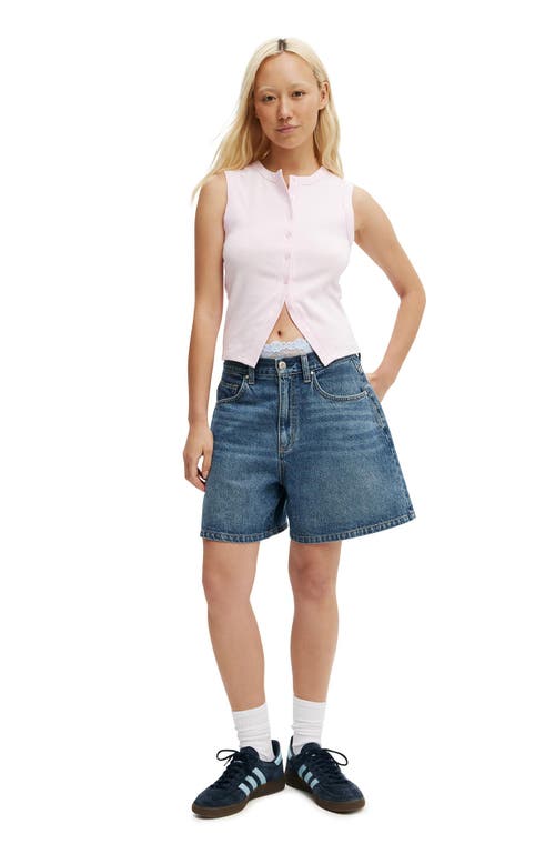 Cotton On Charlie Button Front Tank In Babydoll