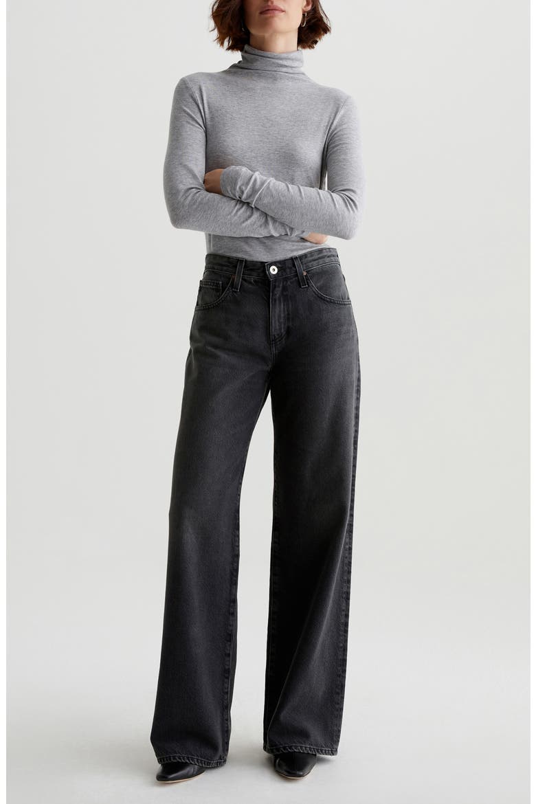 Adria Low Rise Baggy Wide Leg Jeans, Alternate, color, OVERNIGHT