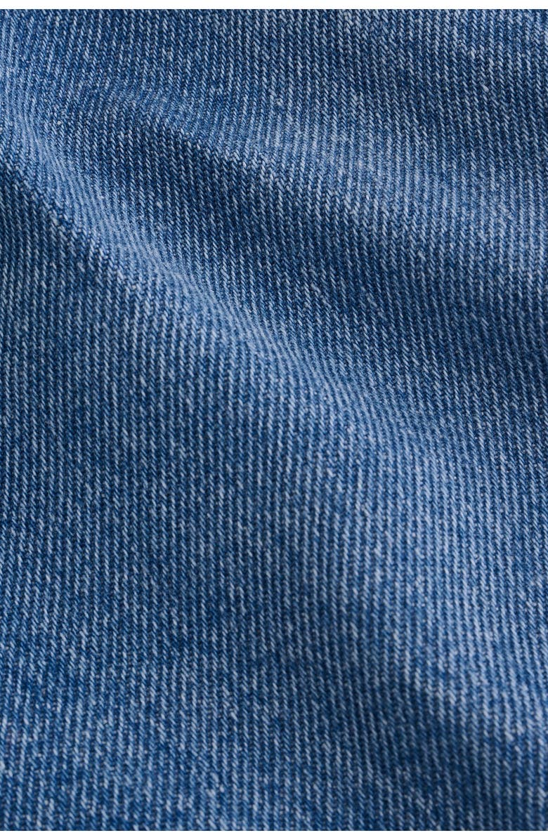 NEXT Kids' Embroidered Floral Denim Shorts, Alternate, color, Blue Denim