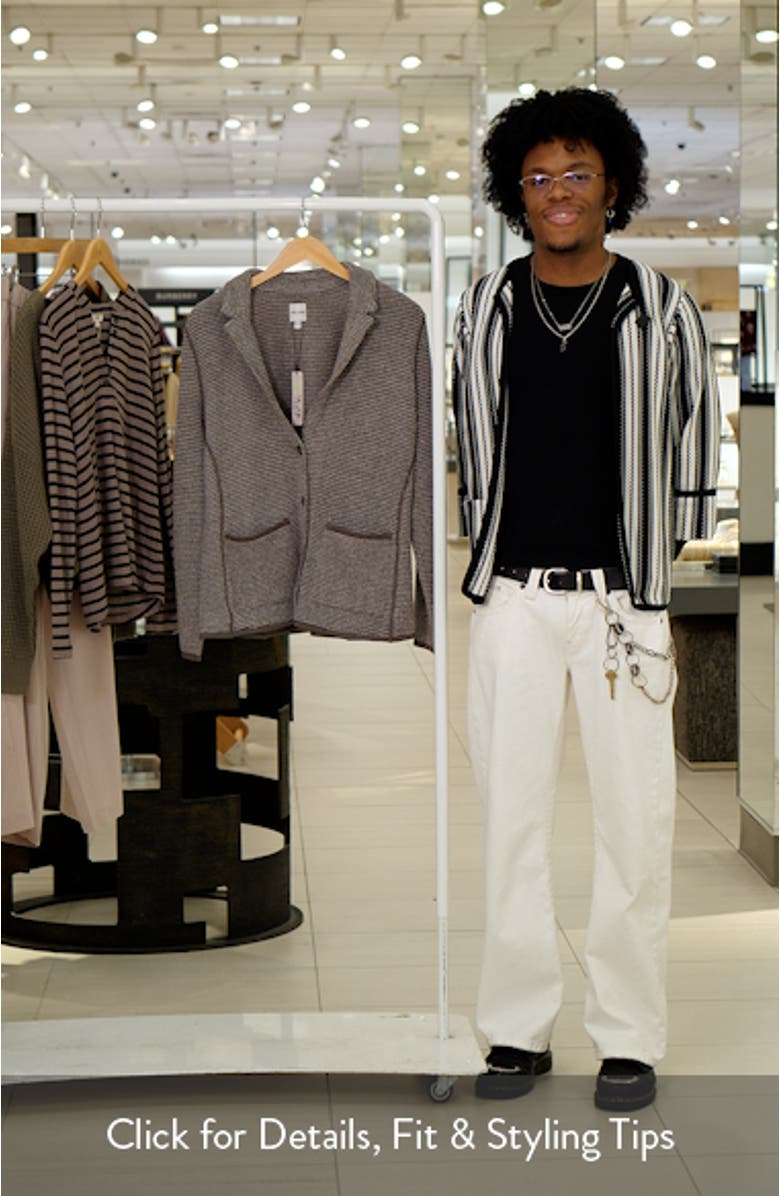 Pixel Knit Cotton Blend Blazer, sales video thumbnail