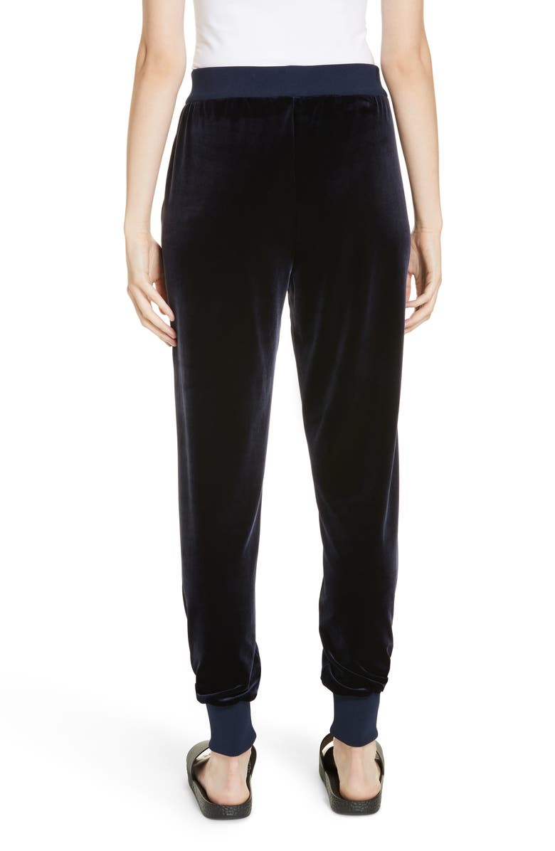 Tibi Velvet Joggers, Alternate, color, 