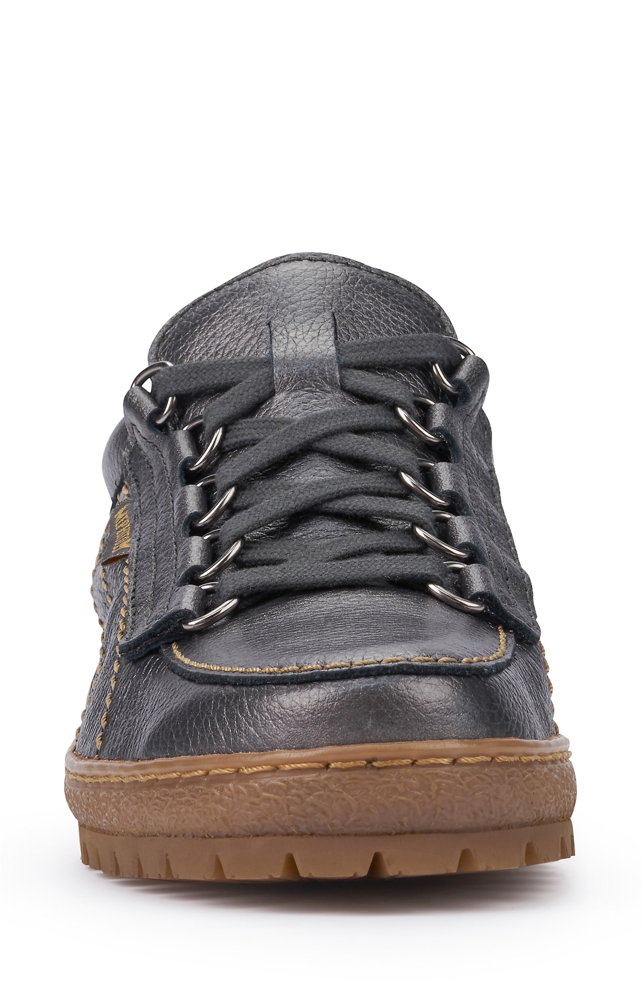 Lady Low Top Sneaker, Alternate, color, GRAPHITE LEATHER