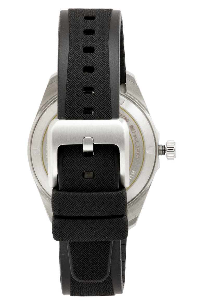 Duck Rubber Strap Watch, 40mm, Alternate, color, BLACK