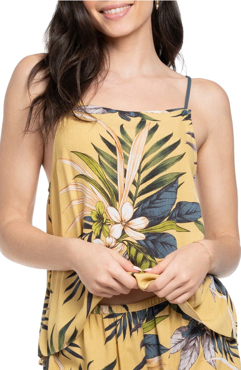 Midnight Bakery Yoryu Crinkle Short Pajamas, Alternate, color, Yellow