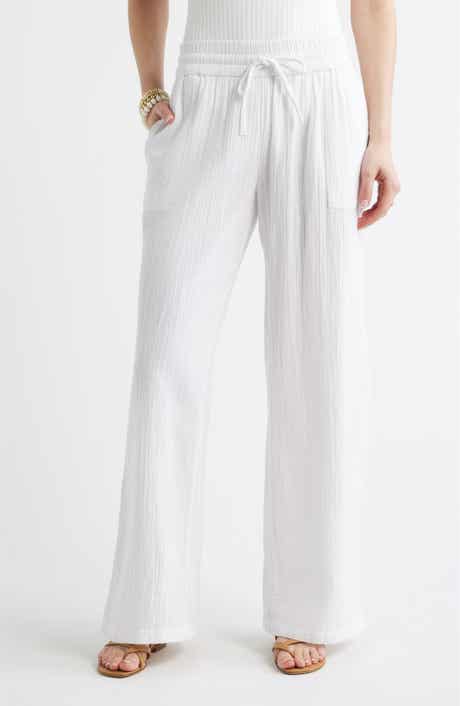 Wide Leg Gauze Pants