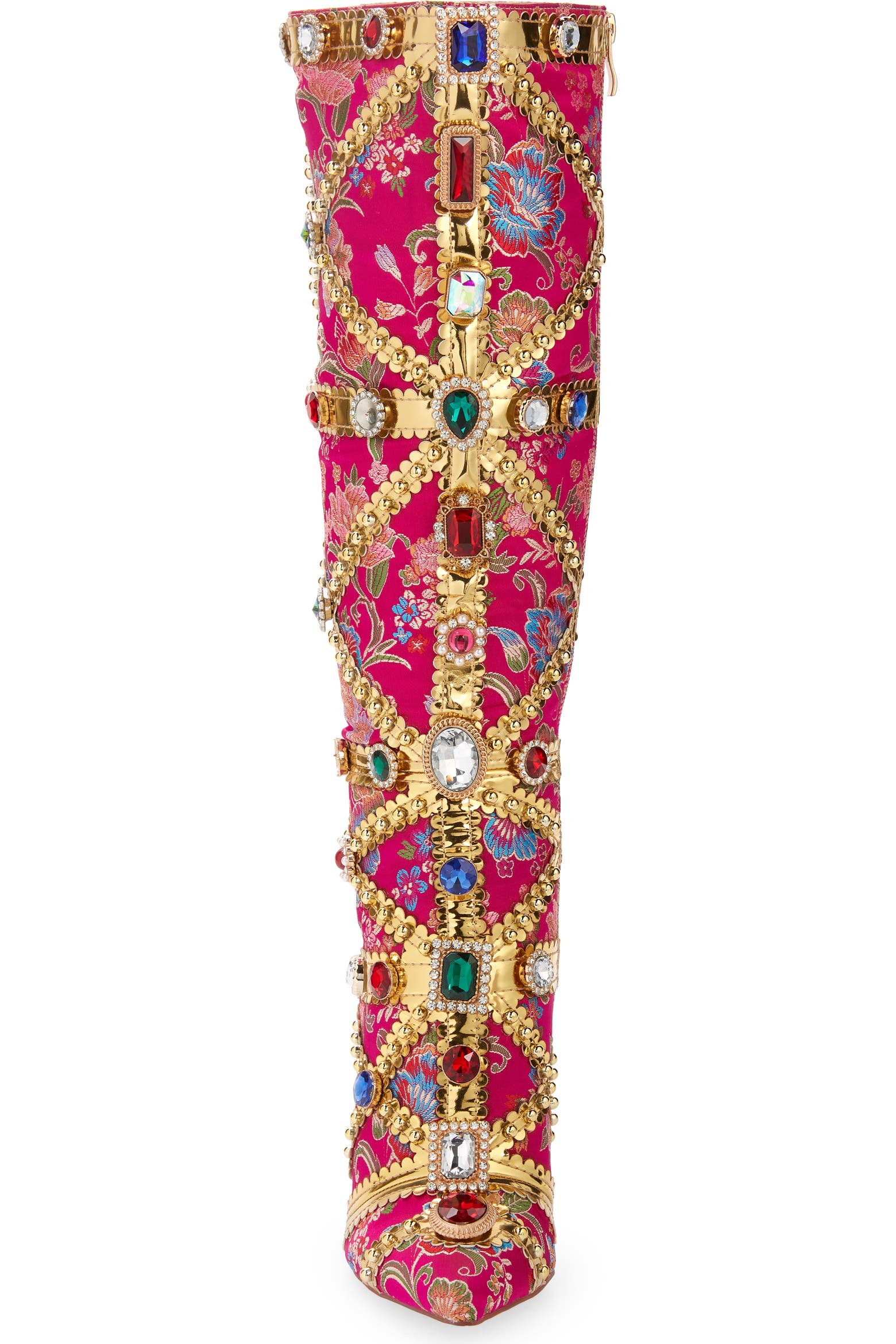 AZALEA WANG Confident Embroidered Knee High Boot (Women) | Nordstromrack