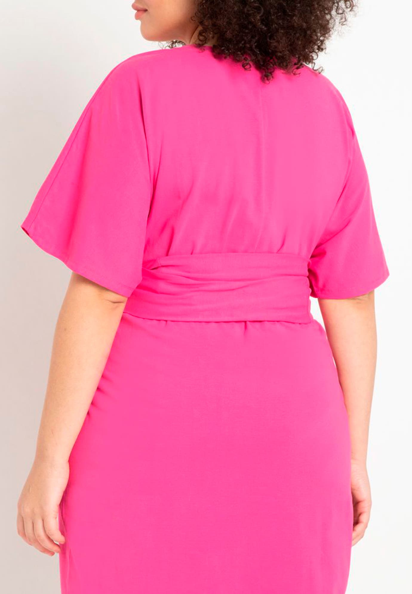 Cross Front Flutter Sleeve Dress - image 2