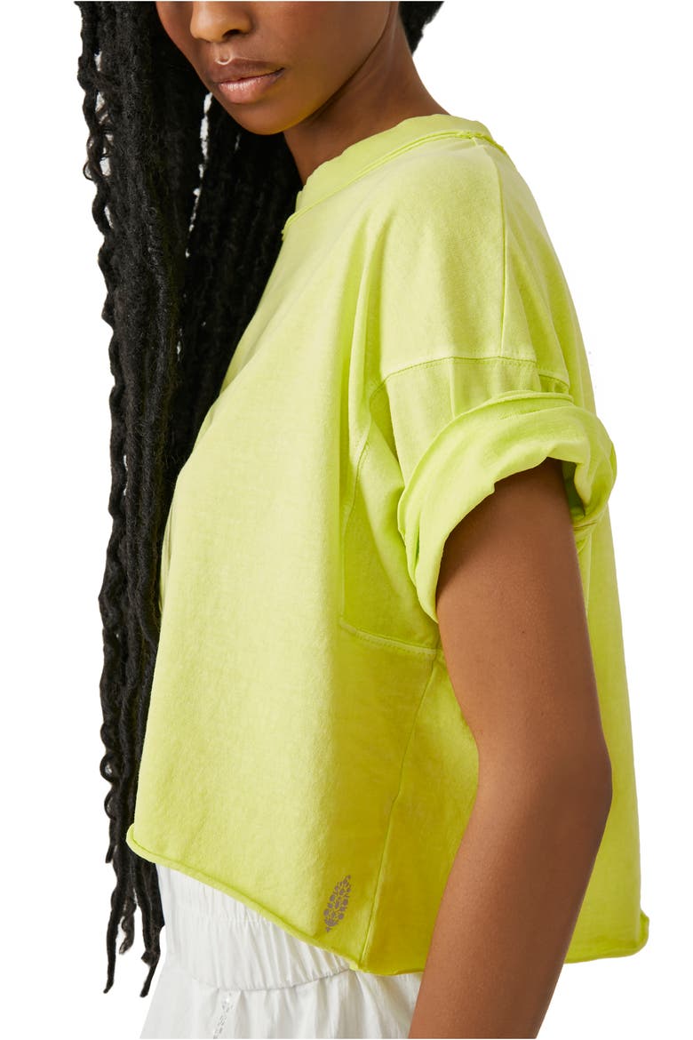 FP Movement Inspire Cotton T-Shirt, Alternate, color, HIGHLIGHTER