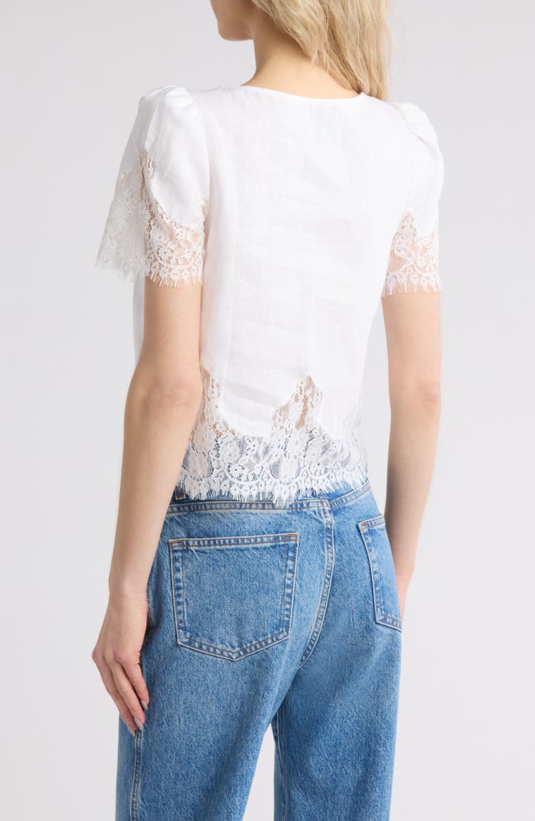 Reformation Josie Linen Top, Alternate, color,