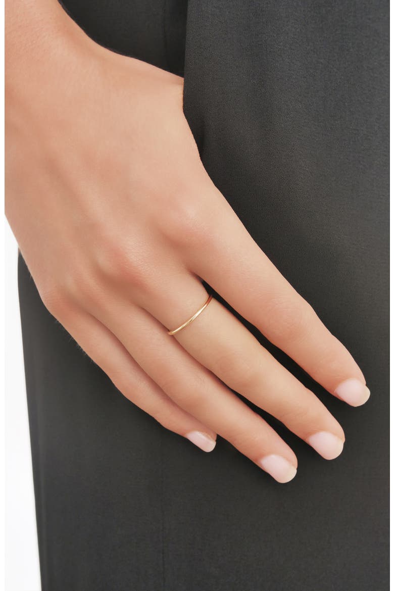 14K Gold Wedding Band Ring, 1.36mm (Nordstrom Exclusive), Alternate, color, YELLOW GOLD