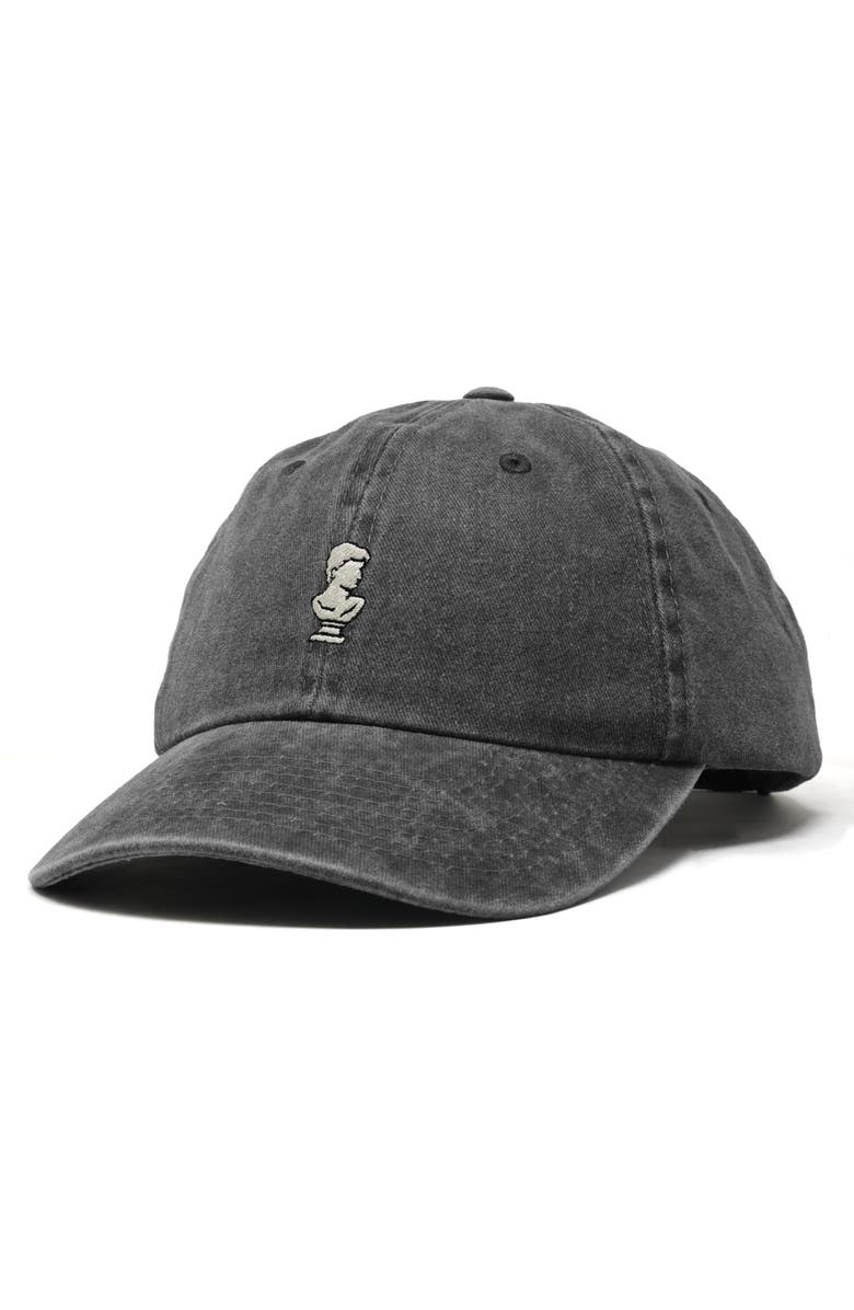 Dalix Sculpture Dad Cap, Alternate, color, Washed Black