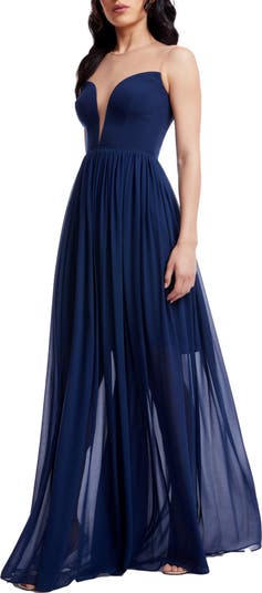 Eleanor Illusion Neck Gown