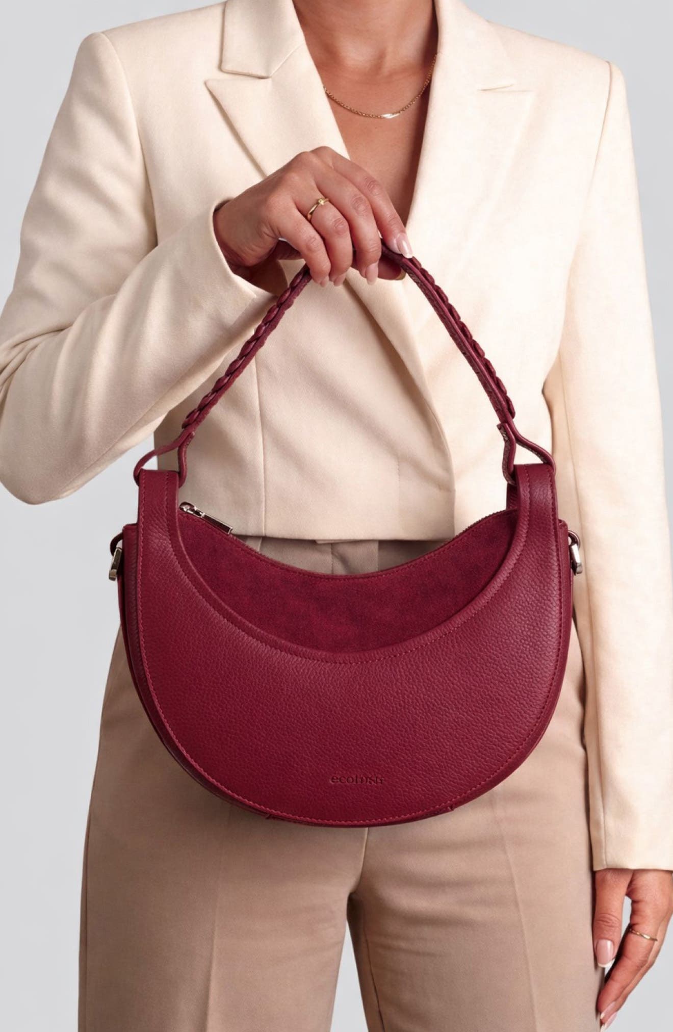 Leif Leather Crossbody Bag, Alternate, color, WINE