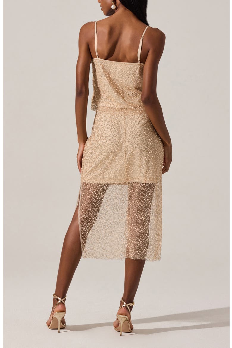 Messina Imitation Pearl Camisole, Alternate, color, CHAMPAGNE