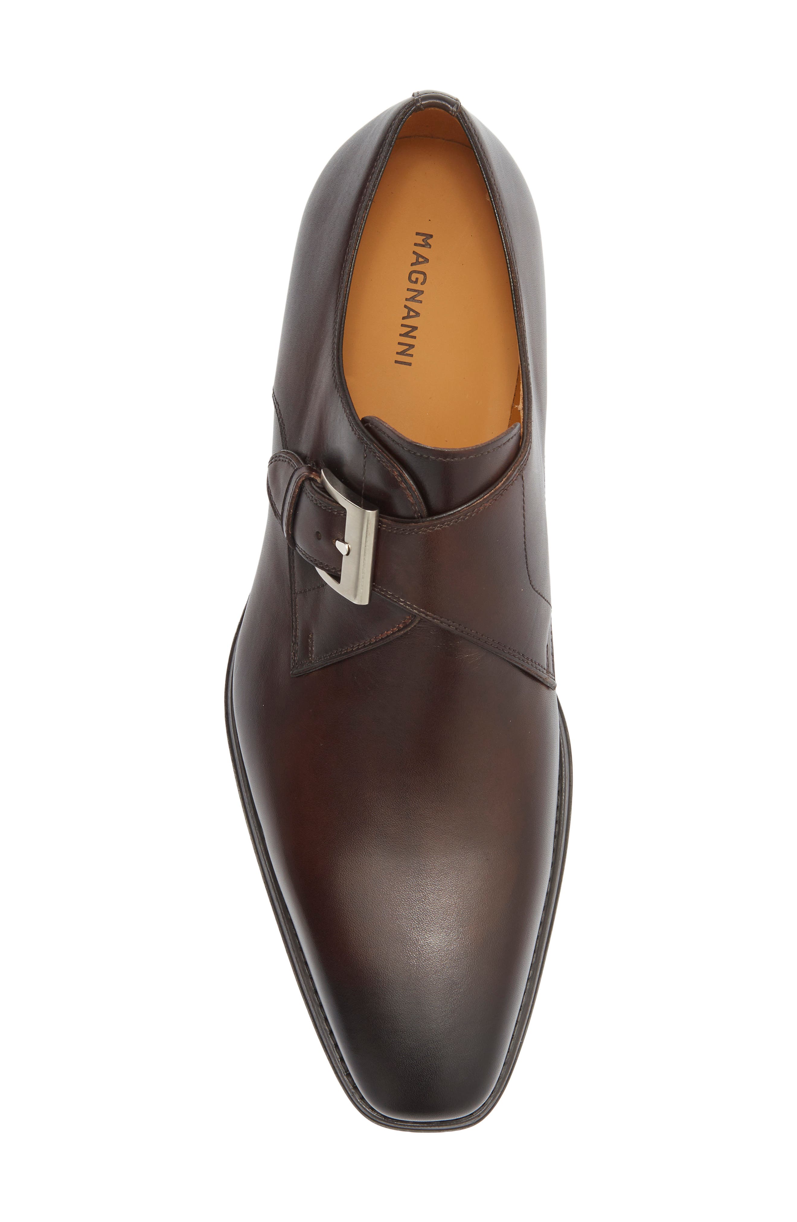 Veleta Monk Strap Shoe, Alternate, color, BROWN