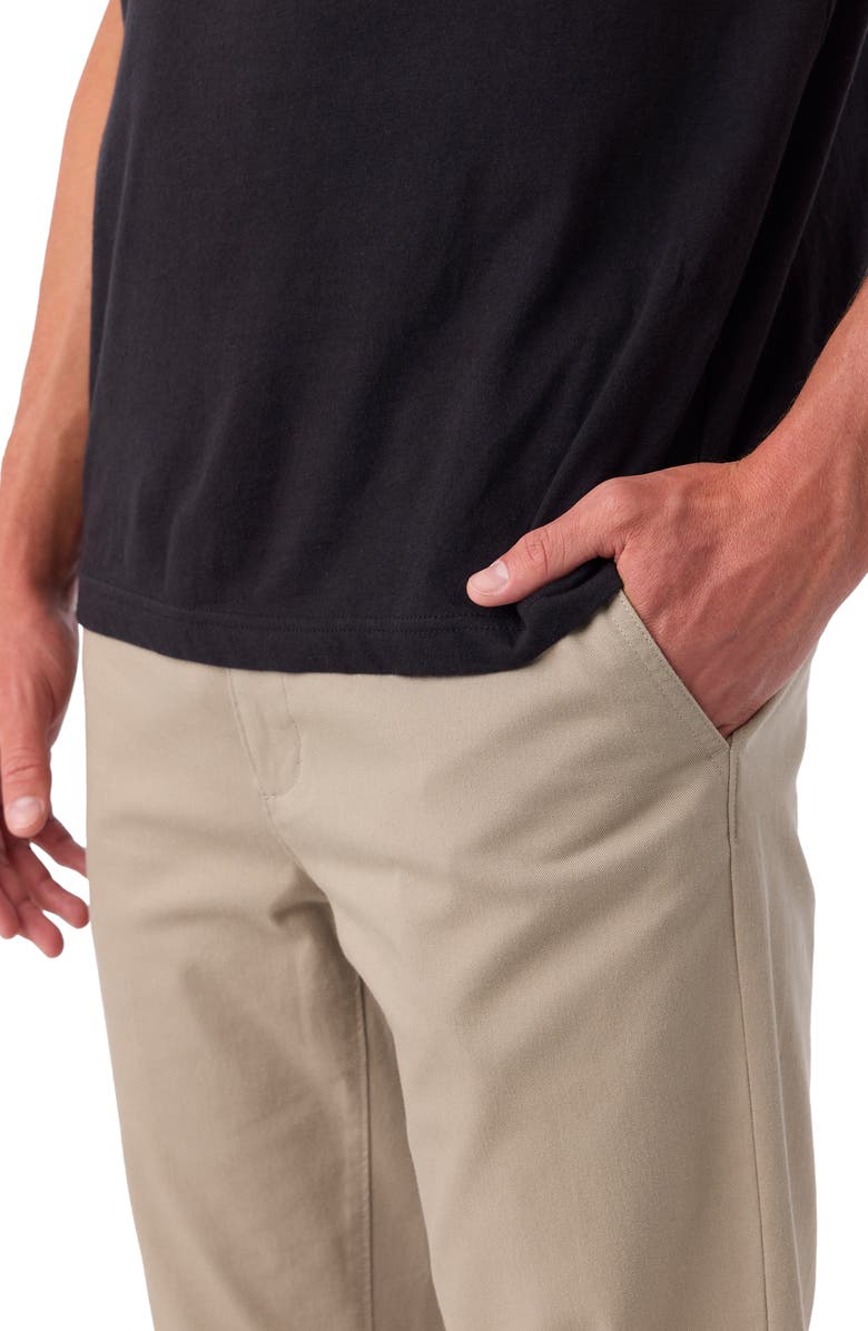 O'Neill Transporter Flat Front Stretch Cotton Chinos, Alternate, color, Khaki