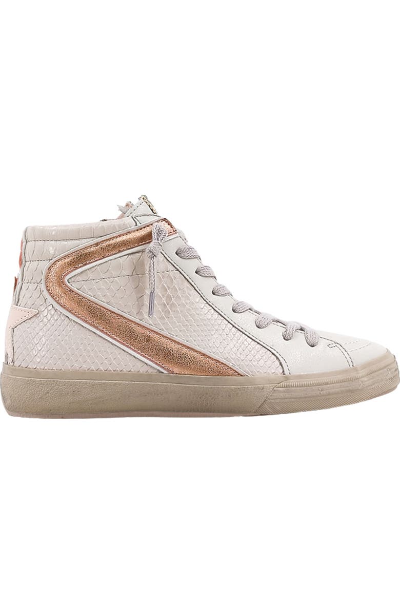 SHUSHOP Rooney High-Top Sneaker, Alternate, color, Taupe Snake