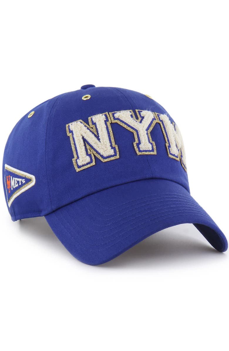 Stoney Clover Lane X '47 Men's '47 x Stoney Clover Lane Royal New York Mets Acro Charm Clean Up Adjustable Hat, Main, color, Royal