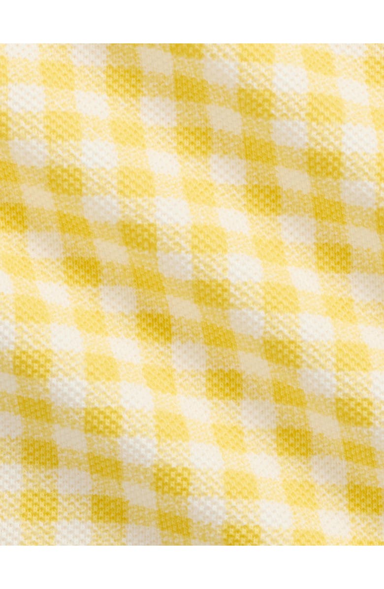 Ralph Lauren Gingham Cotton Piqué Polo & Shorts Set, Alternate, color, 