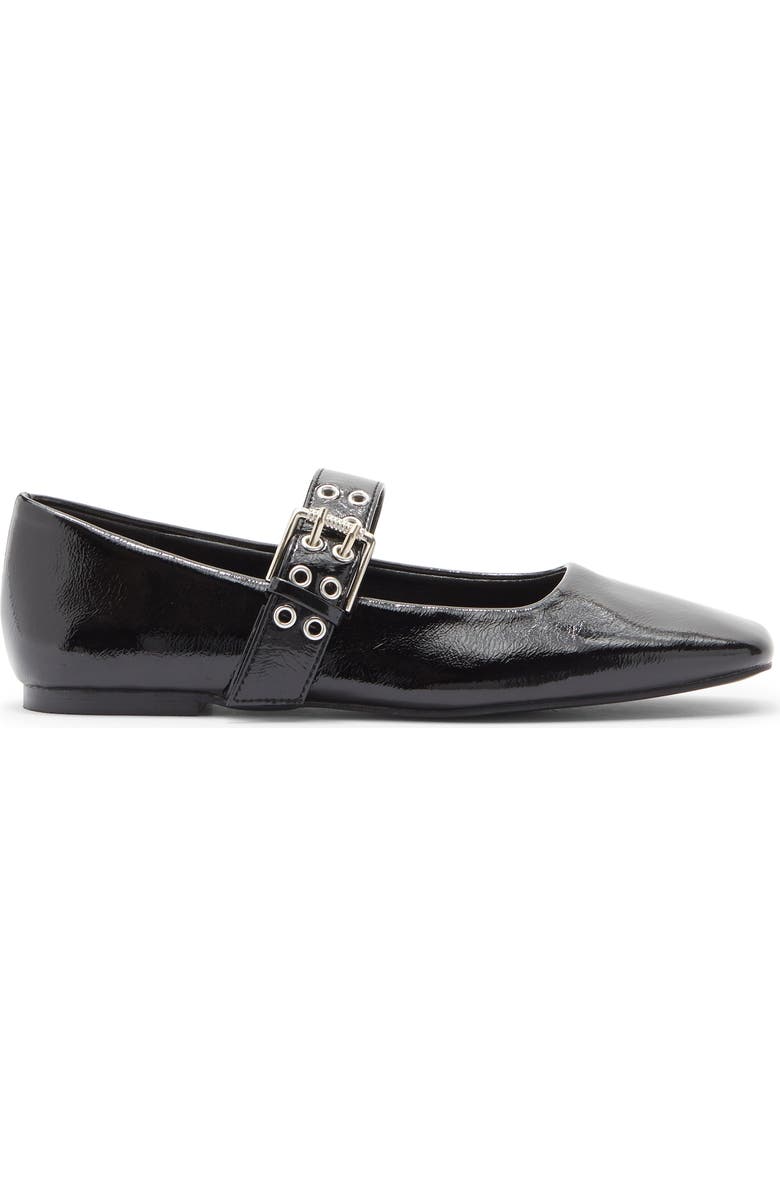 Billini Faris Mary Jane Flat, Alternate, color, Black Crinkle Patent