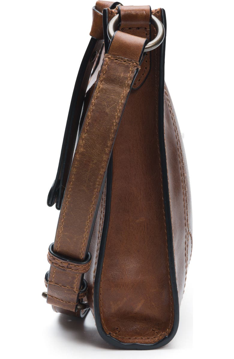 Frye Melissa Leather Crossbody Bag, Alternate, color, Cognac
