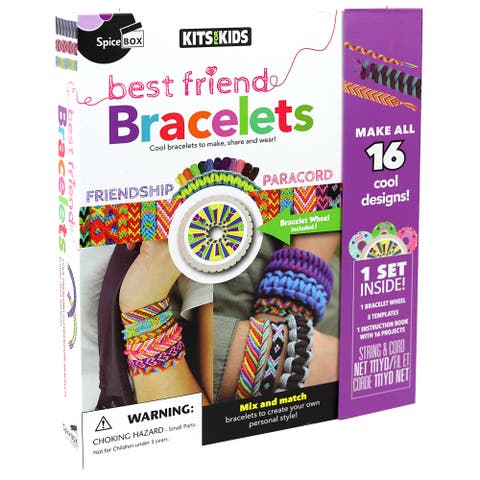 Spicebox Kits For Kids Best Friend Bracelets, Craft Jewerly Kit, Kids