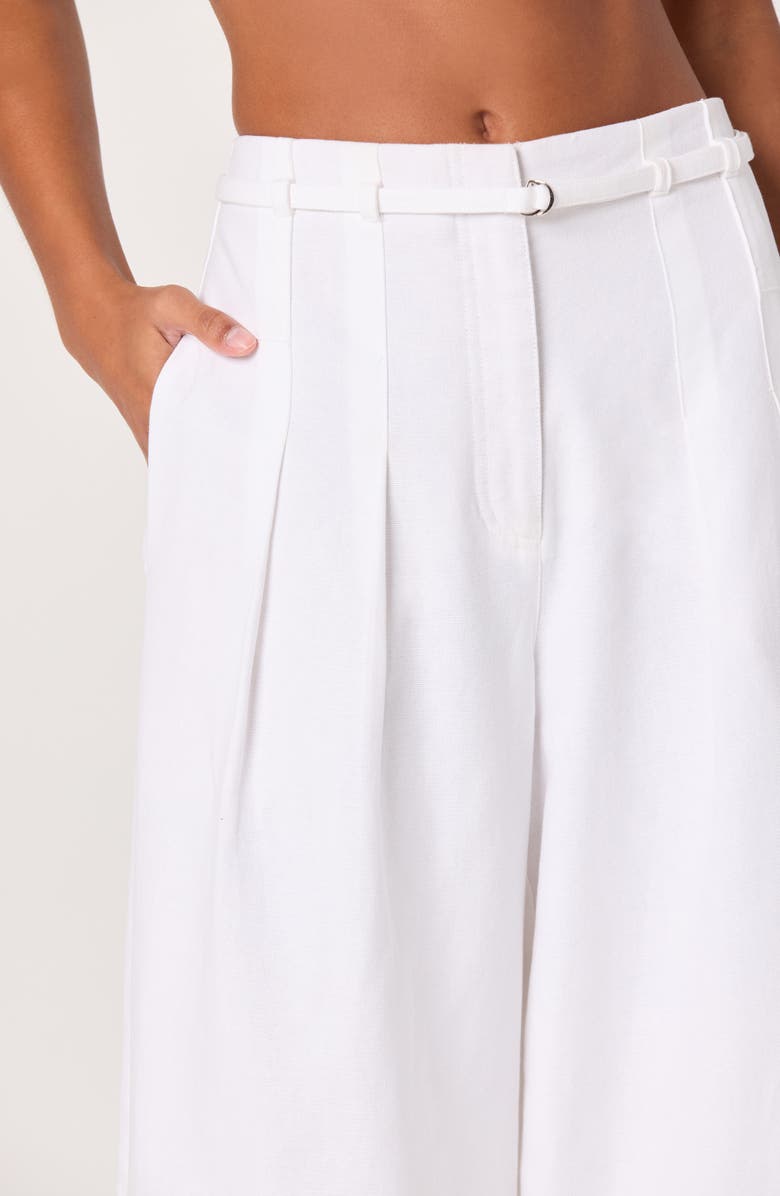 ASTR the Label Aiden Belted Wide Leg Pants, Alternate, color, White