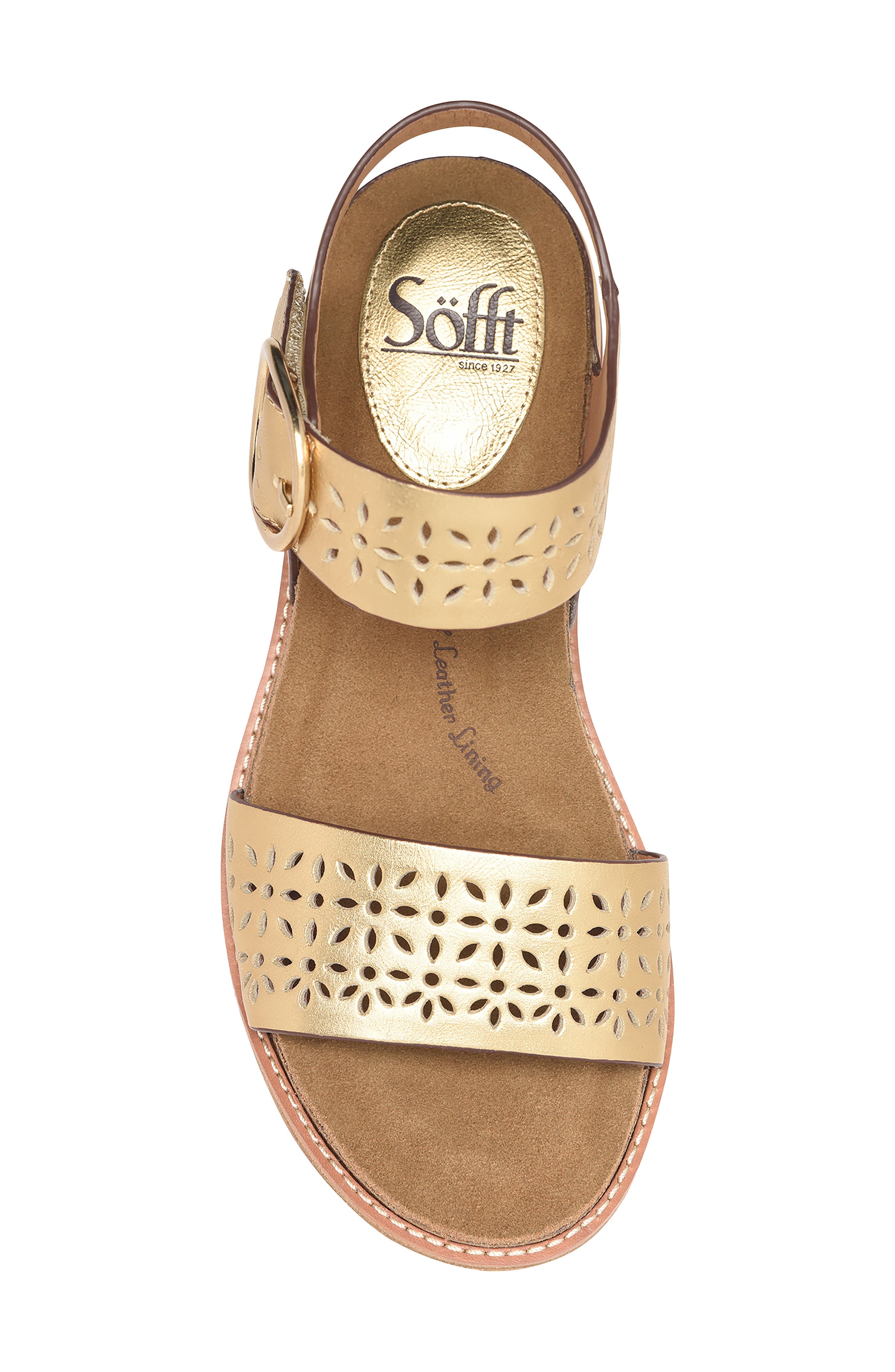 Bali III Ankle Strap Wedge Sandal, Alternate, color, GOLD