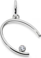 Monica Vinader Lab Grown Diamond Initial Pendant
