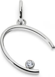 Monica Vinader Lab Grown Diamond Initial Pendant