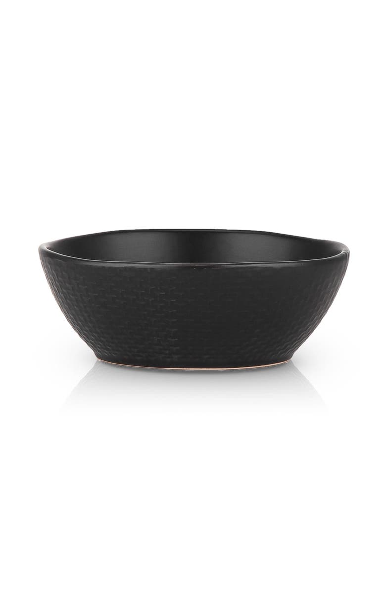 Stone Lain Abigael Stoneware 4-Piece Bowl Set, Alternate, color, Black