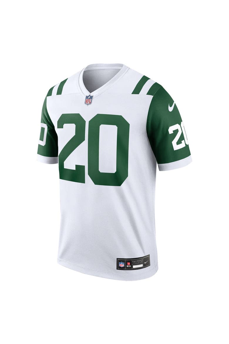 Men's Nike Breece Hall White New York Jets Classic Alternate Legend Jersey, Alternate, color, White
