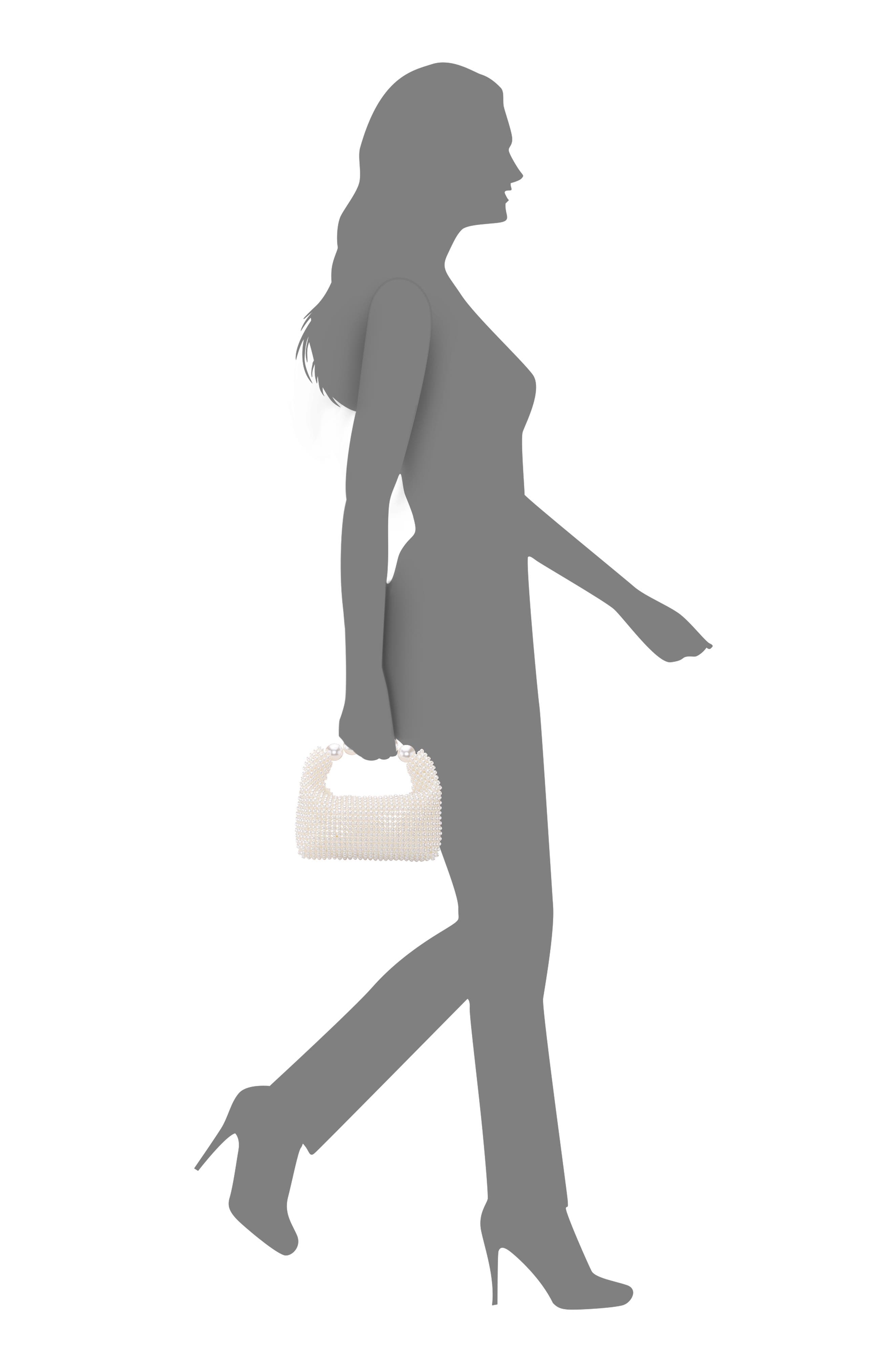 Nina Kiki Faux Pearl To Handle Bag, Alternate, color, 