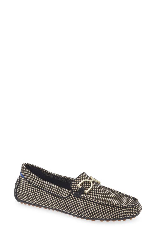 Rothys Rothy's The Double Bit Driver In Classic Micro Check