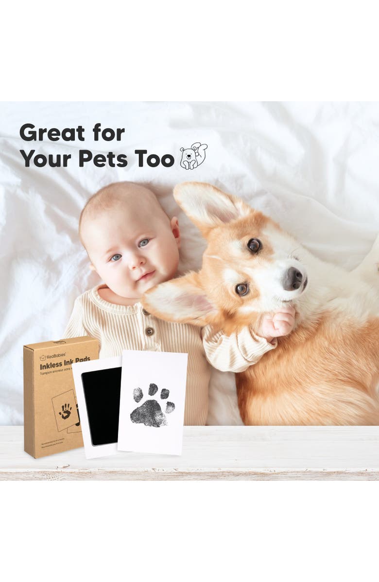 KeaBabies 2-Pack Inkless Ink Pads, Alternate, color, Jet Black