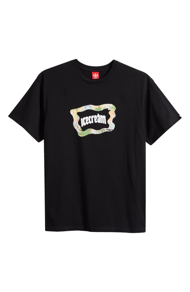 ICECREAM Logo Graphic T-Shirt, Alternate, color, Black