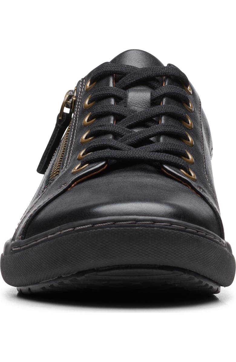 Clarks<sup>®</sup> Nalle Lace-Up Sneaker, Alternate, color, Black/ Black