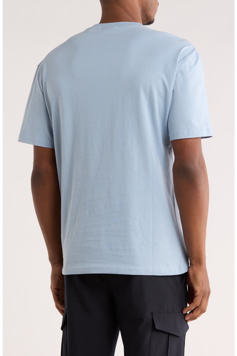 Relaxed Logo T-Shirt, Alternate, color, OPEN BLUE