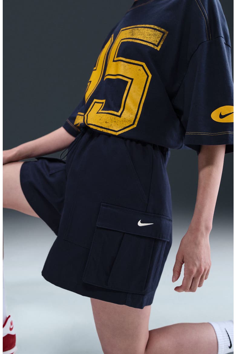 Sportswear Loose Fit 5-Inch Cargo Shorts, Alternate, color, MIDNIGHT NAVY/ SAIL