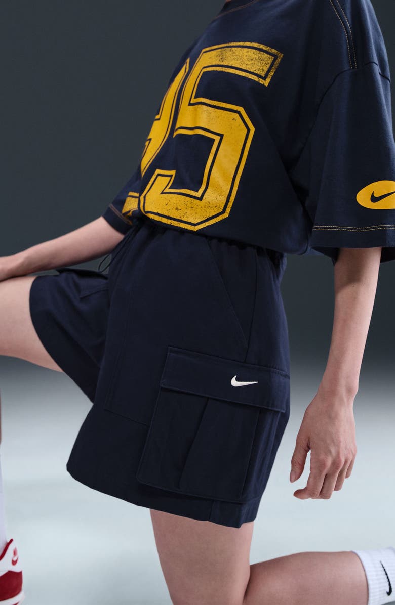 Nike Sportswear Loose Fit 5-Inch Cargo Shorts, Alternate, color, Midnight Navy/ Sail