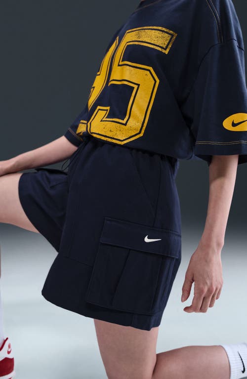 Nike Sportswear Loose Fit 5-inch Cargo Shorts In Blue