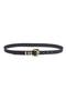 Molten Buckle Leather Belt