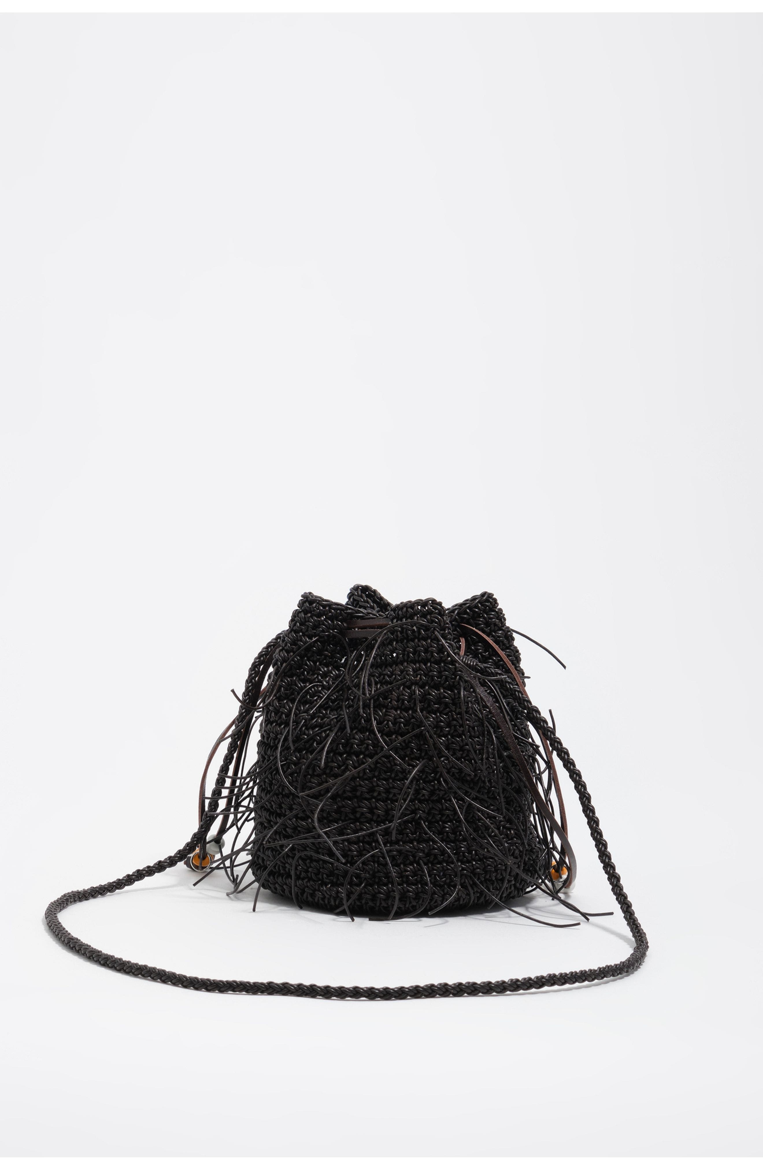 Bimba y Lola Plaited Mini Bag, Alternate, color, Dark Chocolate
