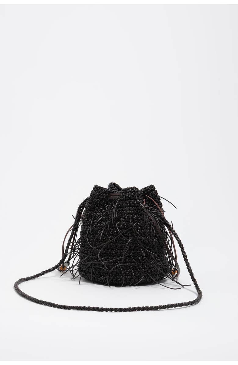 Bimba y Lola Plaited Mini Bag, Alternate, color, Dark Chocolate