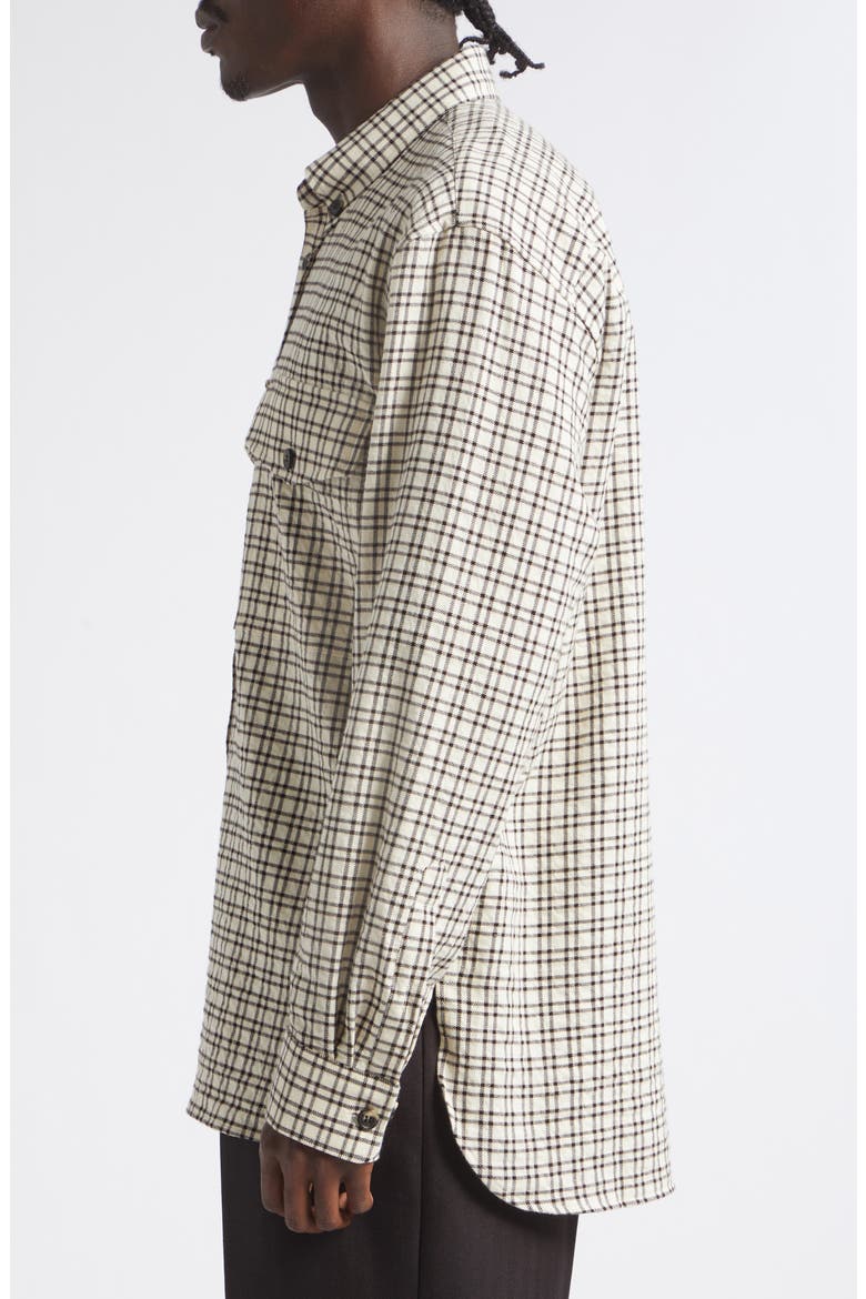 Cromo Check Button-Down Shirt, Alternate, color, ECRU
