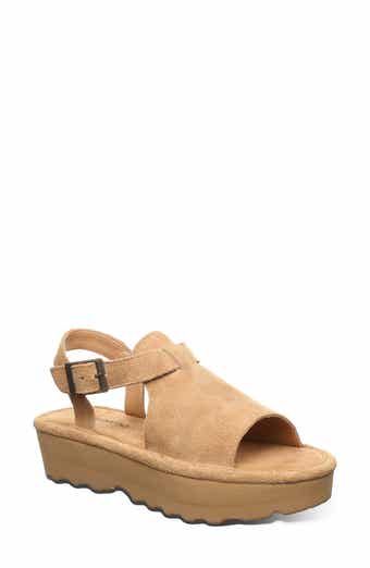 Ascend Faux Leather Wedge Sandal